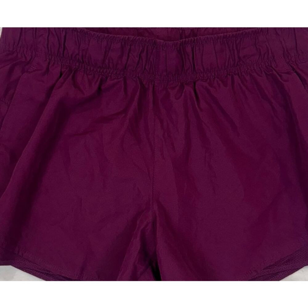 Athletic Womens Size 12-14 Large Maroon Shorts Running with Liner - Picture 2 of 7